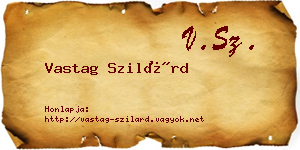 Vastag Szilárd névjegykártya